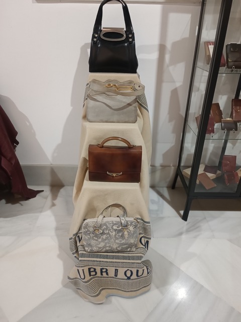 Selection of classic Ubrique designer bags. Photo © Karethe Linaae